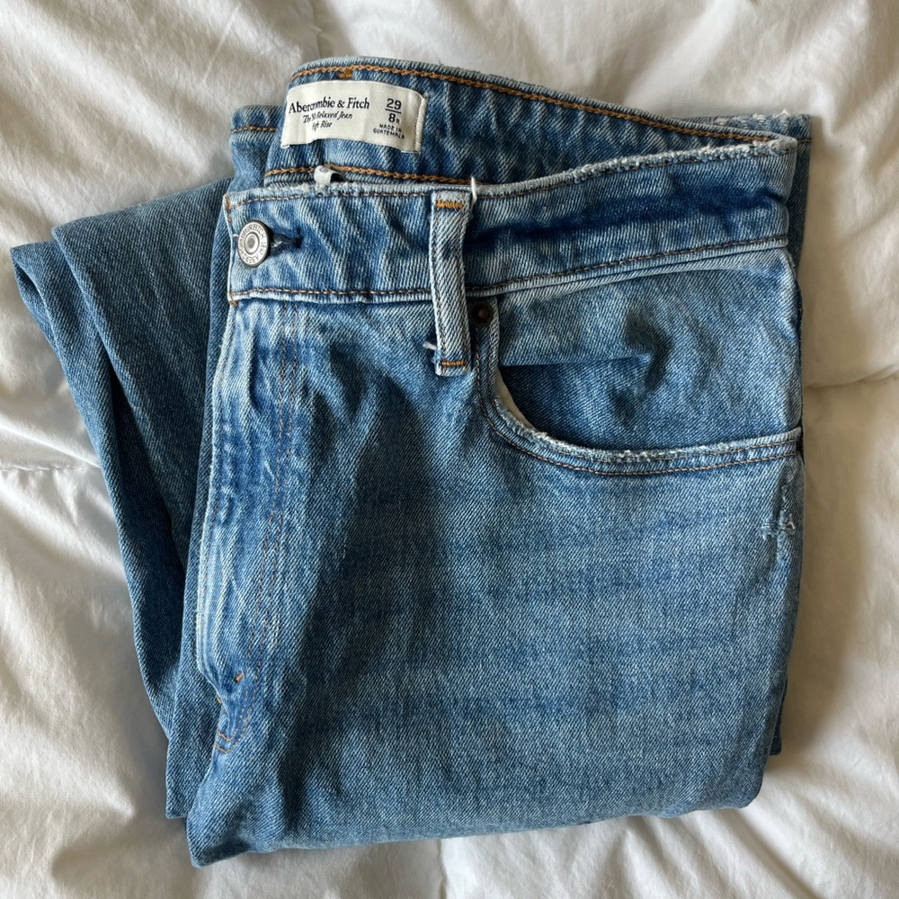 Abercrombie & Fitch Curve Love Straight Leg Jeans Size 29/8R